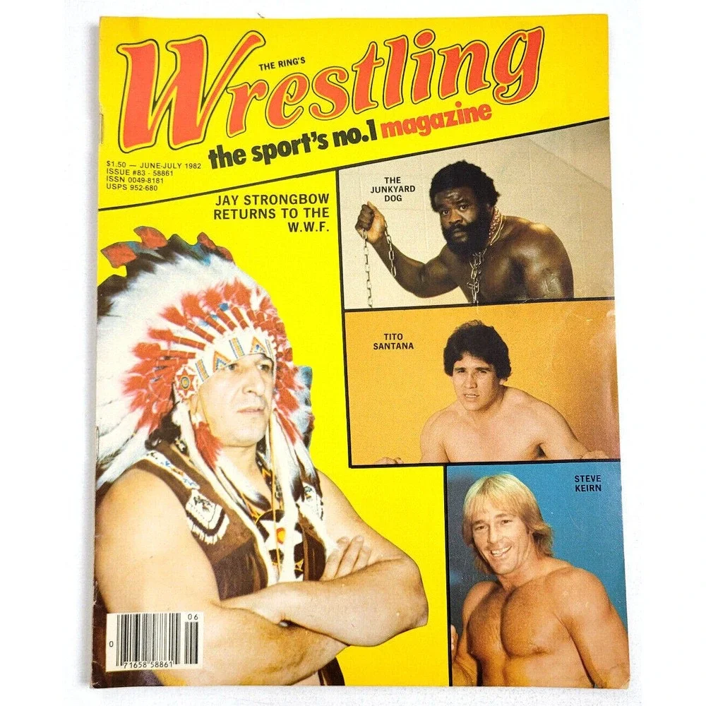 THE RING'S WRESTLING - JUNE-JULY 1982 -  JUNKYARD DOG / TITO SANTANA / STRONGBOW